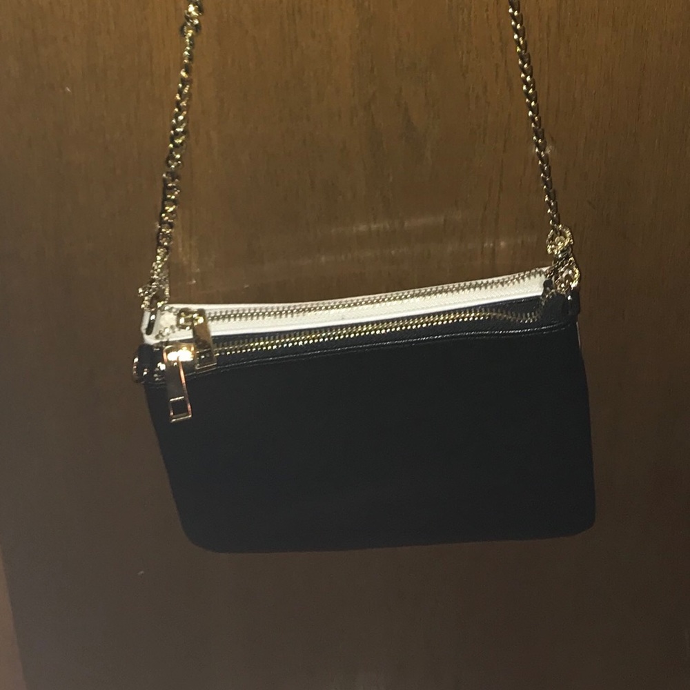 Steve Madden NWOT black and white clutch purse - Picture 2 of 5